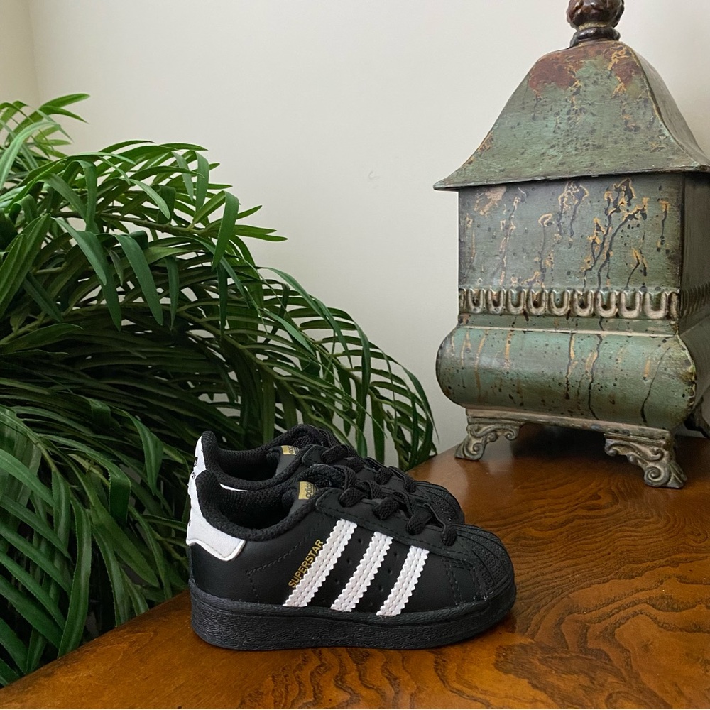 Adidas Leather Superstar Shell Toe Sneakers - Picture 6 of 10